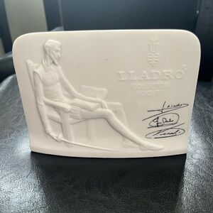 Lladro collectors society plaque sign Don Quijote